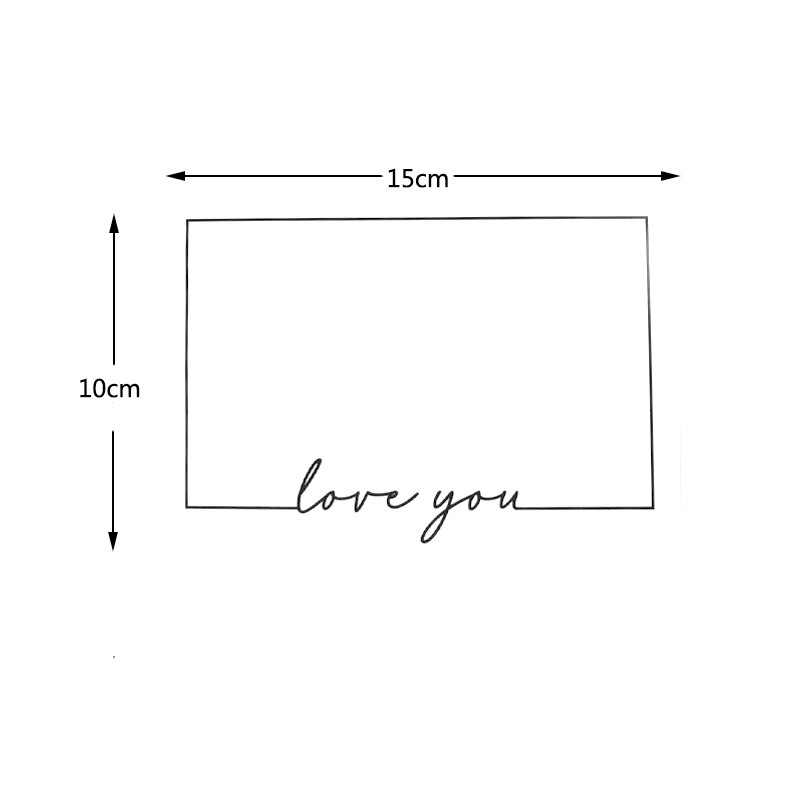 10 pièces/lot carte blanche carte vintage merci/bestwishs/aimez-vous 3 taille bénédiction Message anniversaire voeux: Medium loveyou