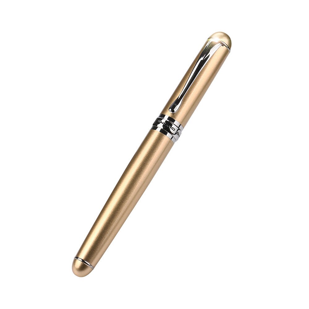 Luxury Calligraphy Fountain Pen Red Wood Brass Twist Spinning Golden Fude Bending Nib Ink Pen Office School Supplies: A
