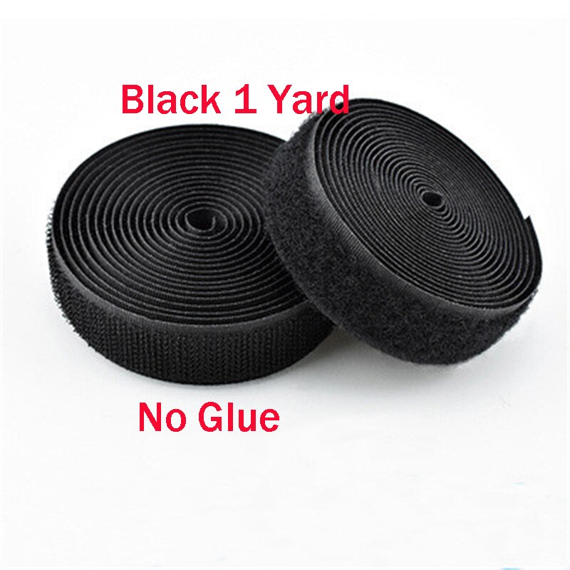 16/20/25/30mm Self Adhesive Fastener Tape Black White Magic Tape with Strong Glue Sewing Hook Loop Tape Clothing Craft Supplies: 30mm / WHITE
