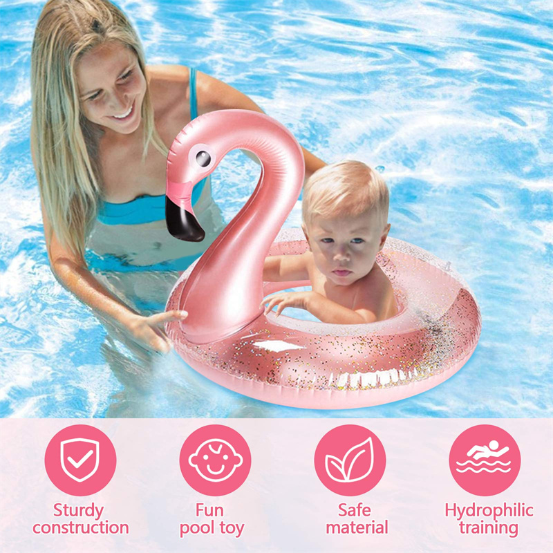 Baby Zwembad Ringen Zetel Leuke Opblaasbare Zwemmen Ring Float Seat Zwemmen Cirkel Met Dual Handvat Voor Baby Peuters Zwembad bad