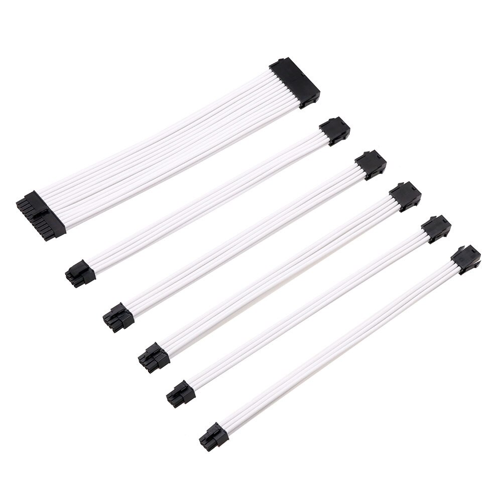 AsiaHorse Update 16AWG PSU Extension de câble, Kit de câbles gainés PC AsiaHorse Update 16AWG PSU Extension de câble, Kit de câbles gainés PC