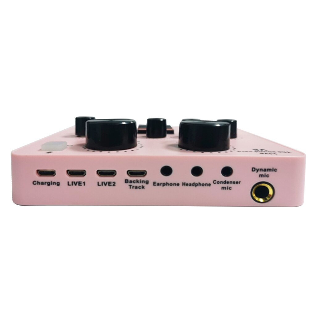 Voice Changer Multiple Effects Audio Mixer Live Sound Card Music Recording Phone Computer Karaoke Singing Broadcast