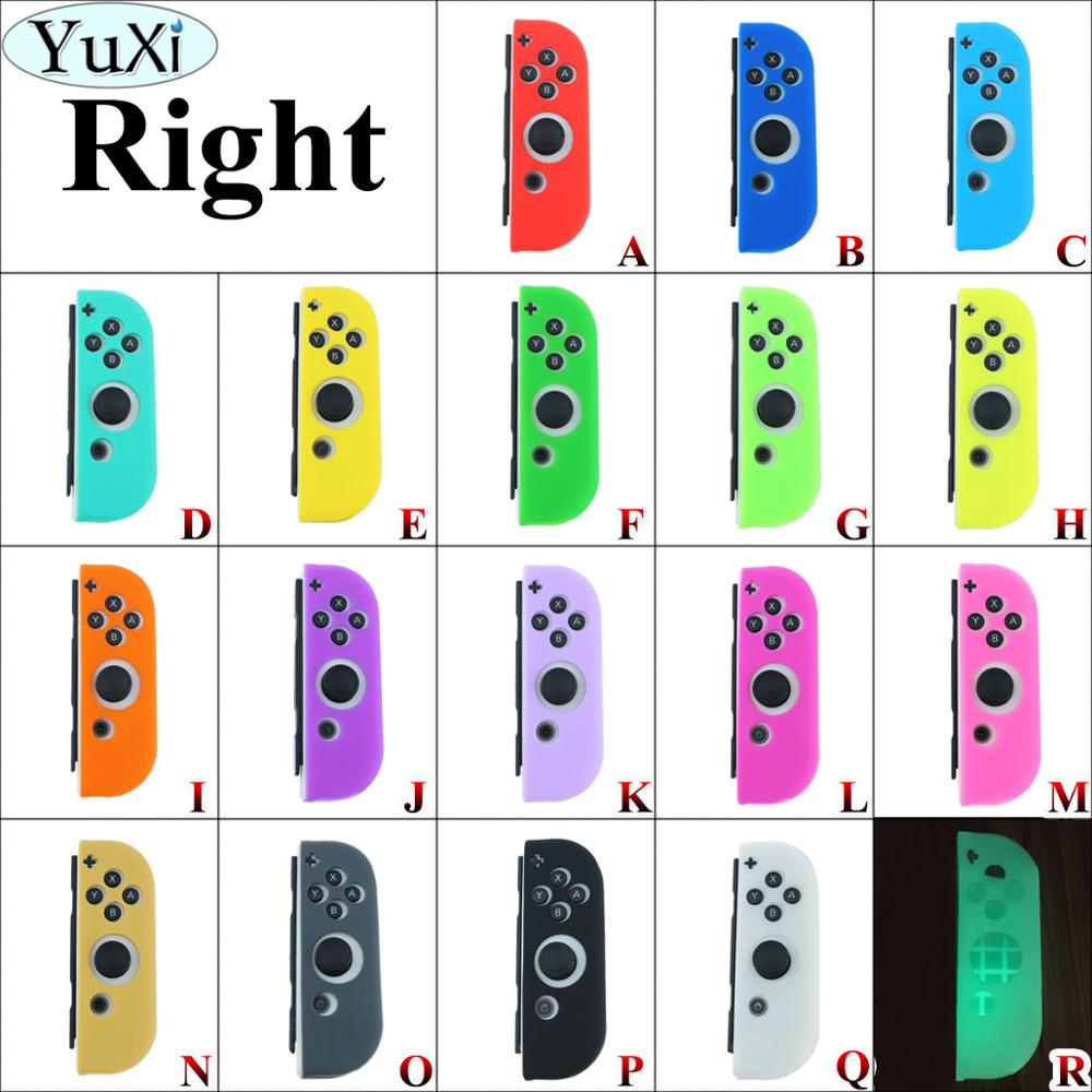 Yuxi 18 Kleur Rechts Zachte Siliconen Cover Voor Nintend Schakelaar Rood Groen Geel Blauw Siliconen Beschermhoes Voor Nintend Accessoires