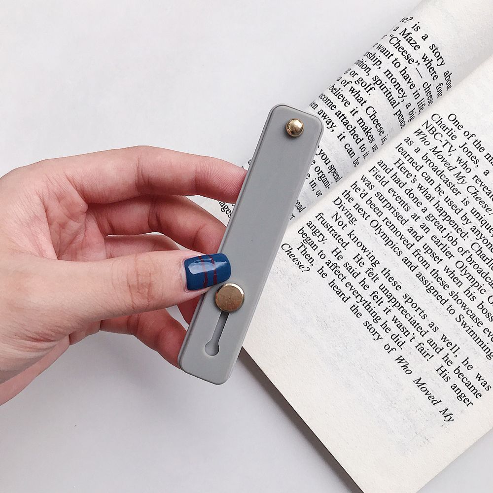 Grip Siliconen Telefoonstandaard Smartphone Ondersteuning Telefoon Desktop Beugel Telescopische Vinger Riem Push Pull Grip Mobiele Telefoon Houder: Sapphire