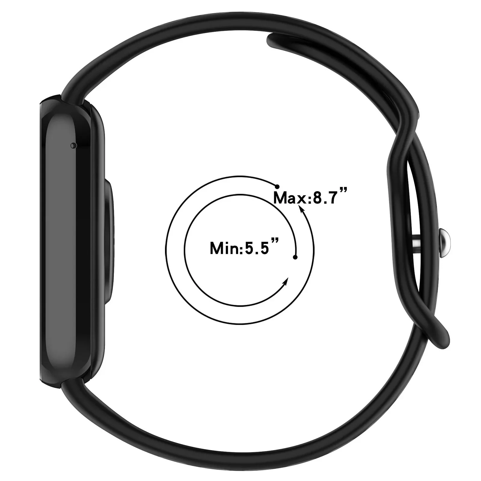 Offizielles Silikonarmband für Redmi Uhr 4 5 Bandzubehör Ersatz atmungsaktives Armbinde Armbinde Xiaomi Band 8 9 Profi Gürtel