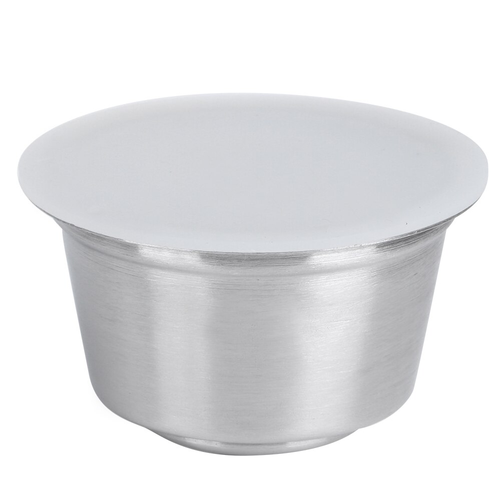 40ML Stainless Steel Coffee Capsule Reusable Nestle Capsule Refillable Filter Cup for Dolce Gusto Coffee Maker: White