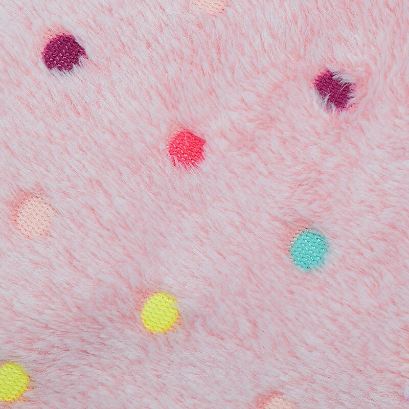 Couverture polaire chaude et douce pour lit de chat et de chien, imprimée à pois, coussin pour animaux de compagnie, tapis pour petits, moyens et grands chiots