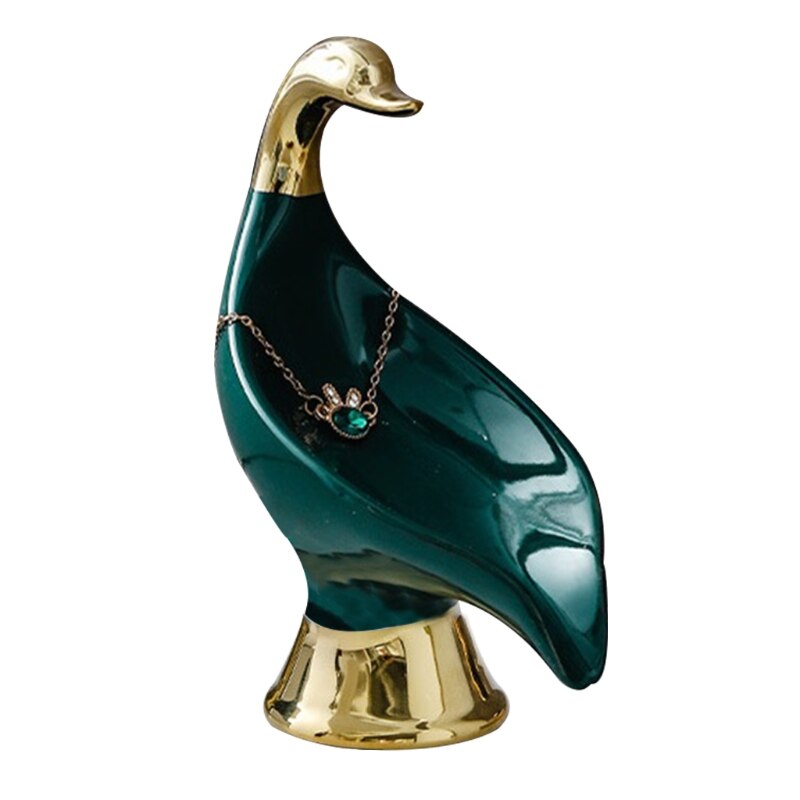 Porte-savon en céramique en forme de cygne, support de comptoir, porte-savon pour évier, étagère de rangement pour éponge de cuisine et salle de bain: green
