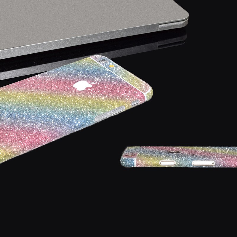 ACCNIC Terug Mobiele Telefoon Stickers voor iPhone 6/6 s/7/8/6 plus/6 s plus/7 plus/8 plus Full Body Glitter Bling Telefoon Sticker Film