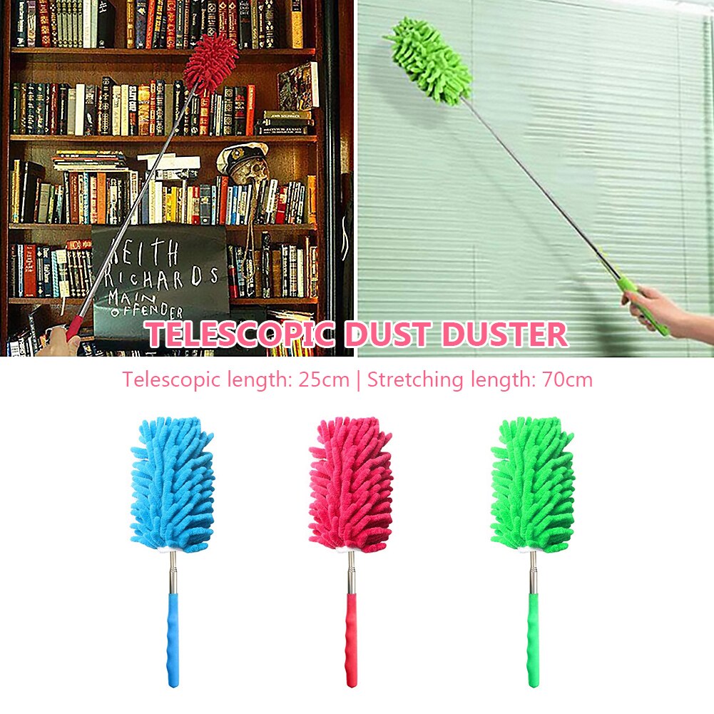 Telescopic Microfibre Duster Extendable Applicator Car Wash Accessories Cloth for Auto Detailing Furniture Cleaning Washing