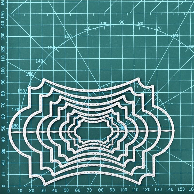 Kokorosa Frame Metal Cutting Dies Scrapbooking Craft Dies Cuts Christmas DIY Album Card Make Stencils Die Cut: DMZH427