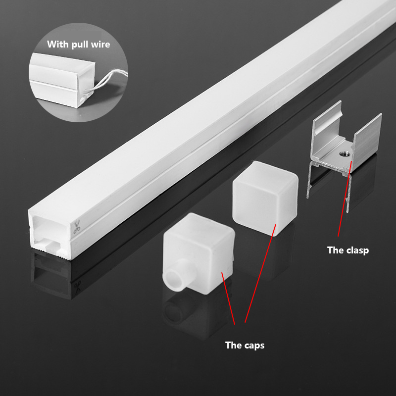 LED flexibel Neon- Seil Rohr Silikon Diffusor Kanal Einbau draussen Wasserdicht IP67 Band linear Streifen Licht WS2811 WS2812B