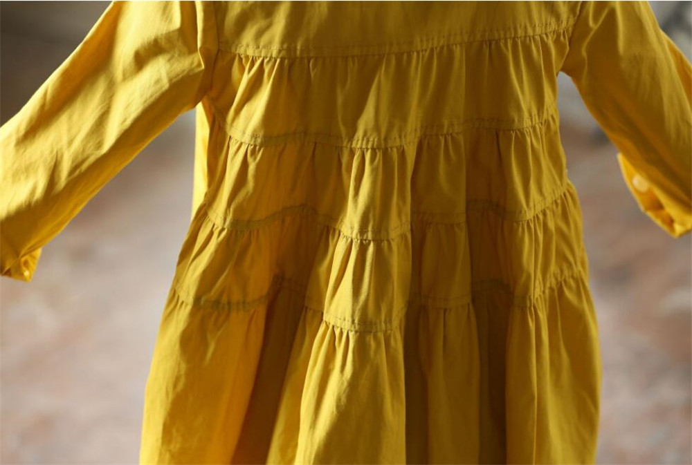Chemise manches longues jaune et blanc | Vêtements de retour à l'école, chemise d'automne pour enfants, chemisier à col rabattu