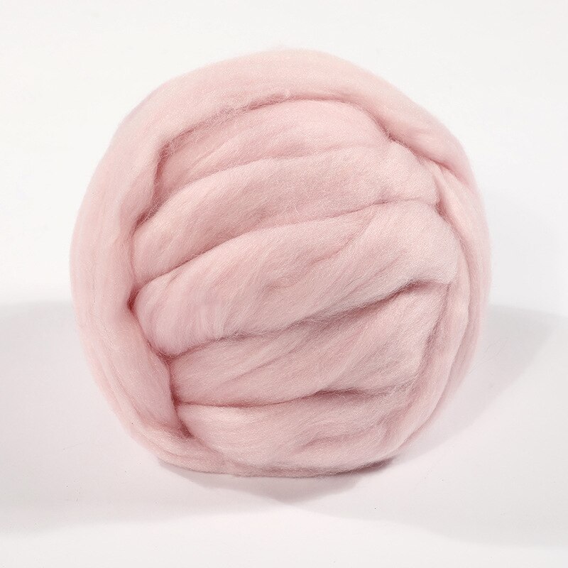 250g Super Thick Natural Wool Chunky Yarn Felt Wool Roving Yarn Spinning Hand Knitting Spin Yarn Diy Blanket Crocheting Supply