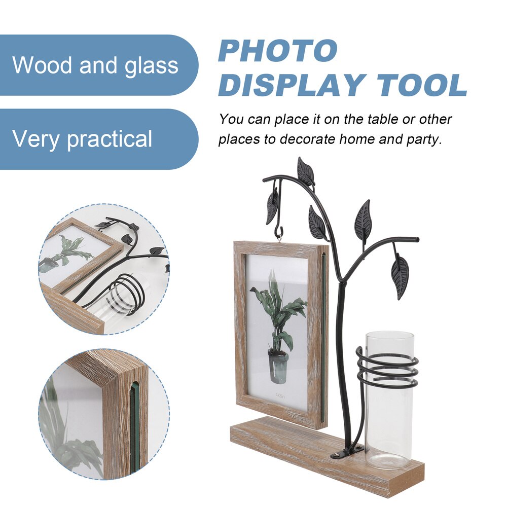 1Set Classic Photo Frame Wrought Iron Photo Frame Waterproof Iron Photo Frame