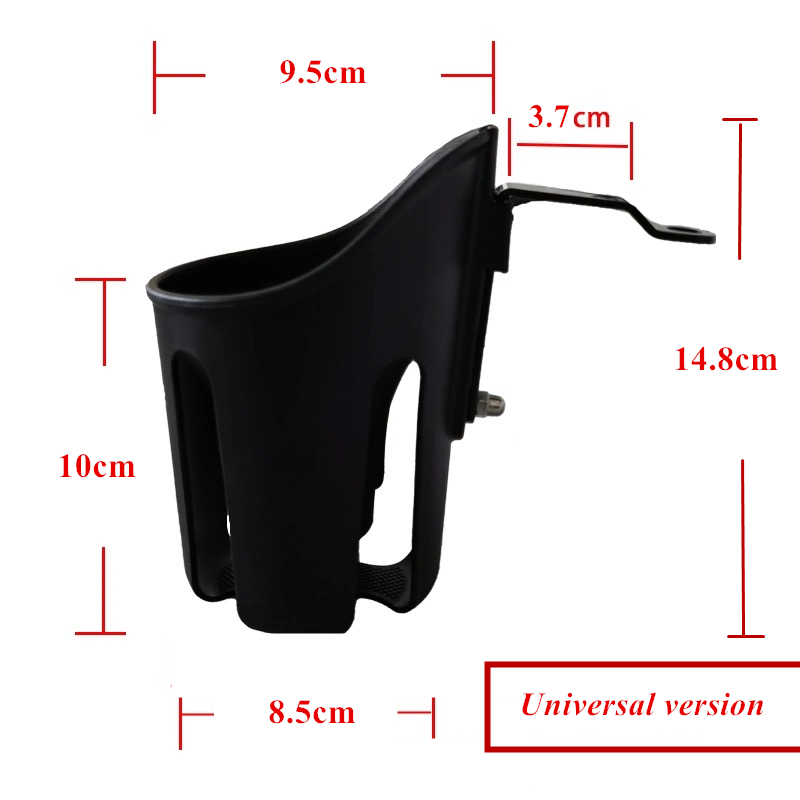 Universal Modifikation Zubehör Getränkehalter Fahrrad Wasserbecher Flaschenhalter Motorrad Getränkehalter Motorrad Fahrrad: Black