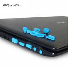 Eqvvol 13 unids/set para Macbook tapón anti polvo cubierta del ordenador portátil Tapón Protector polvo enchufe portátil a prueba de polvo usb Accesorios de ordenador