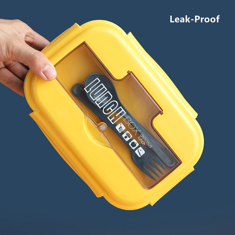 1100ml Healthy Material Lunch Box With Soup Cup Leak-Proof Microwave Bento Box Dinnerware Set Food Storage Container