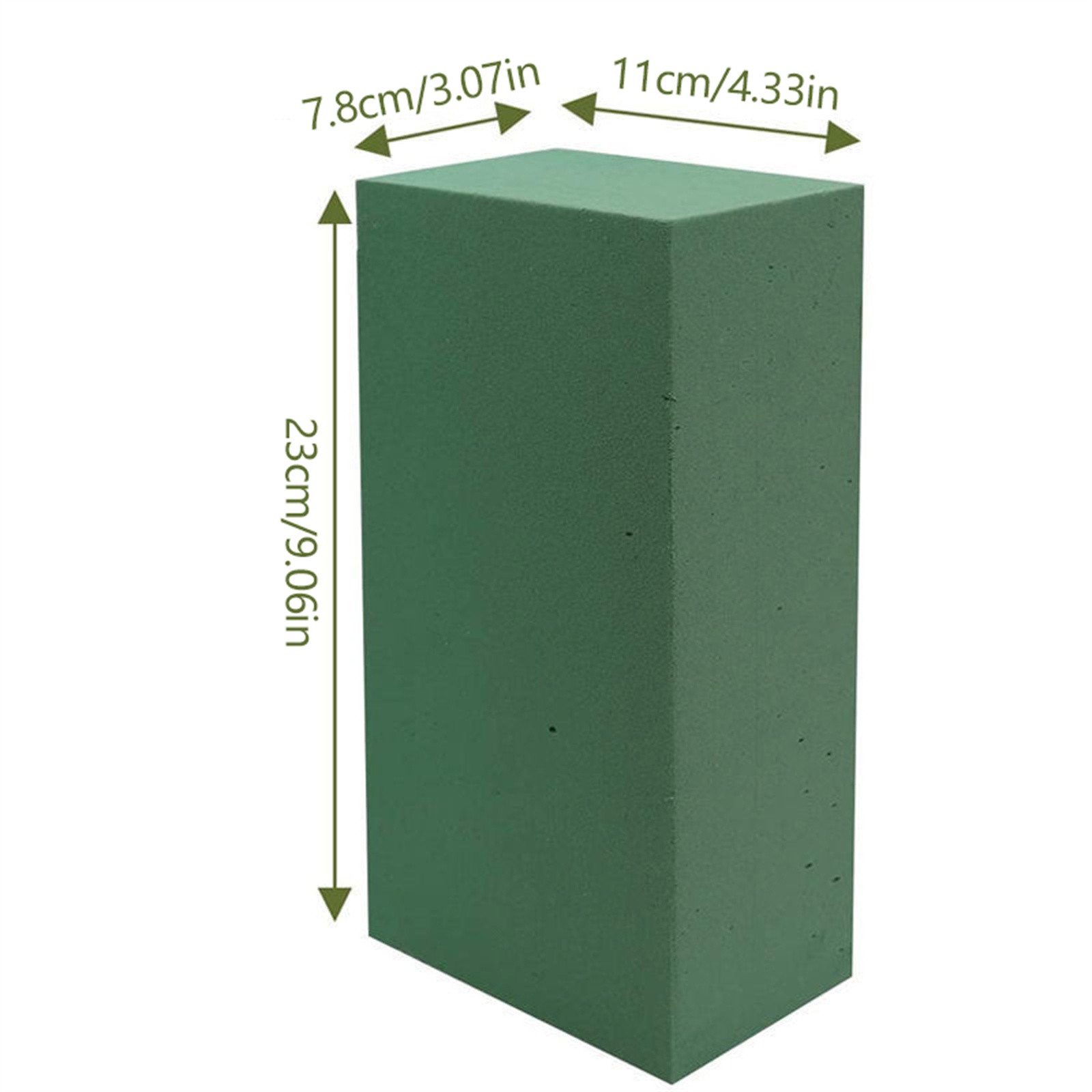 Blomsterskum grønt firkantet skum til blomsterarrangementer skumblokker gjør-det-selv blomsterholder bryllupshåndverk blomsterarrangementskum gjørme: Gul