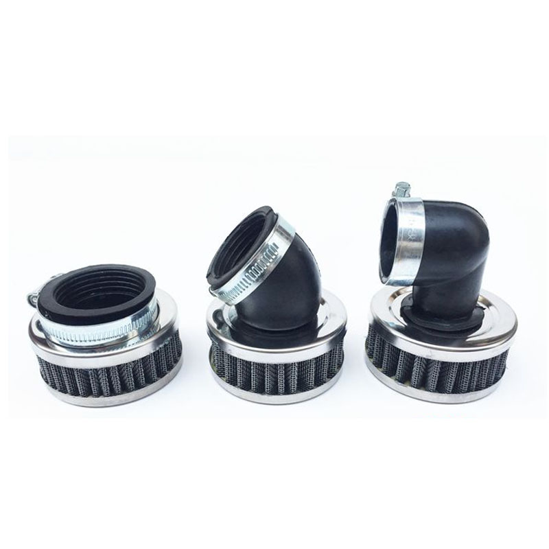 Motorsykkel rundt luftfilter 35mm 38mm 42mm 45mm 48mm 50mm rett skrå rett vinkel til 110cc 125cc 150cc 200cc 250cc