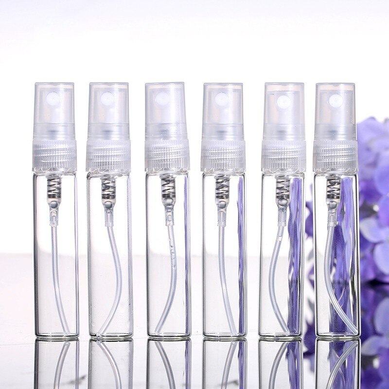 5 stk glas 5ml genopfyldelig bærbar prøve parfume flasker rejse spray forstøver tom parfume flaske mini prøve beholder