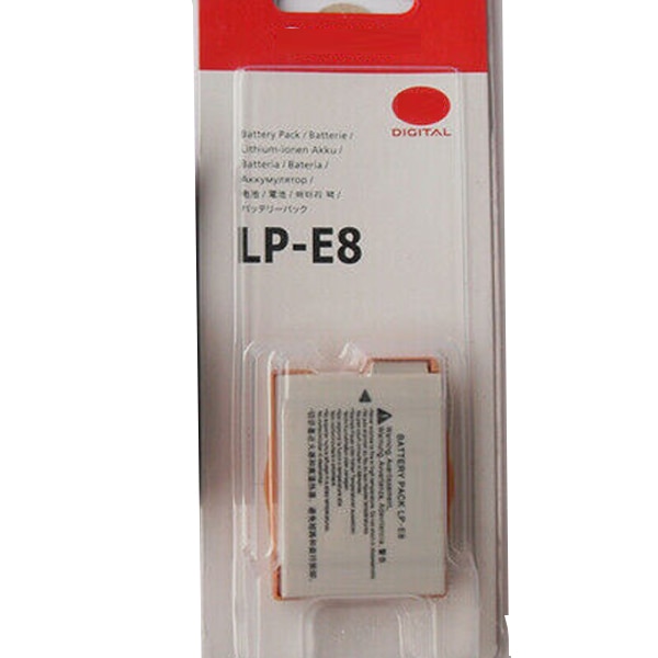 LP-E8 camera battery For Canon EOS 550D 600D 700D Kiss X4 X5 X6i T2i LC-E8E LPE8 LP E8
