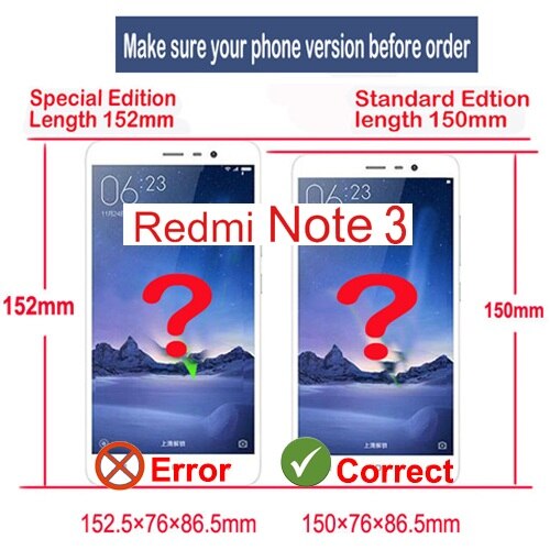 2PCS Tempered Glass For Xiaomi Mi6 Mi5 Mi5C Mi5S Mi 6 5 5C 5X 5S A1 4i Plus Case For Xiaomi Redmi 4 4A 4X Pro Note 4X 4 5A Cover: RedMi Note3