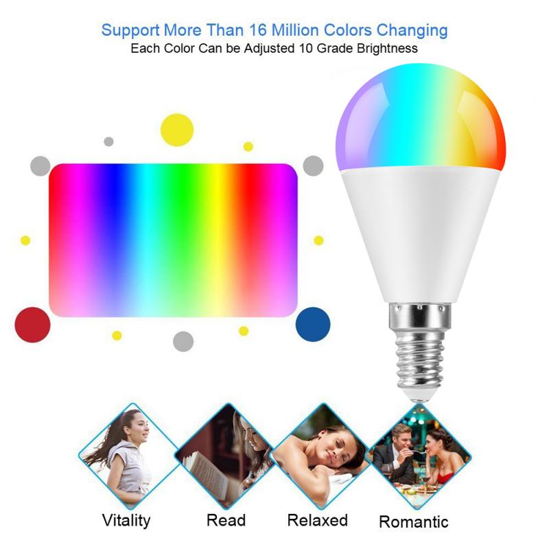 V26 Alexa LED Smart Bulb WiFi Voice Control RGB Energy Saving Dimming LED Light Smart Life Multicolor Smart Blub 6W Google Home
