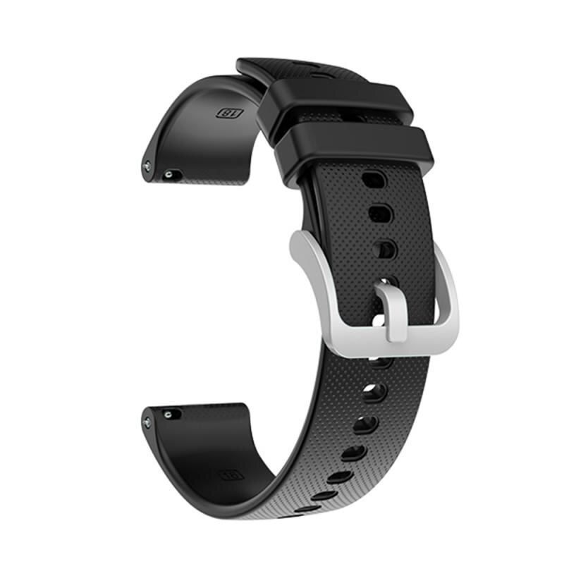Voor Garmin Vivoactive 4S/Vivomove 3S Siliconen Zilveren Gesp Riem Vervanging Horlogeband 18Mm Modieuze: 02