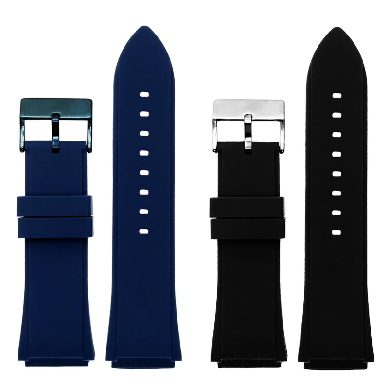 Pulseira de relógio para relógio GUESS U0247G3 W1058G2 W0040G3 azul preto pulseira de relógio de borracha de silicone de alta qualidade 22mm