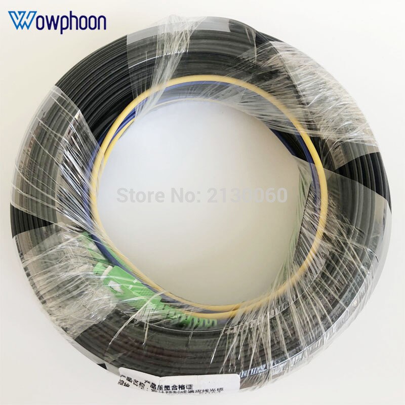 200M Fiber Optic Cable SC APC Singlemode Simplex Outdoor Long Distance Triple Steel Wire Optical Cable