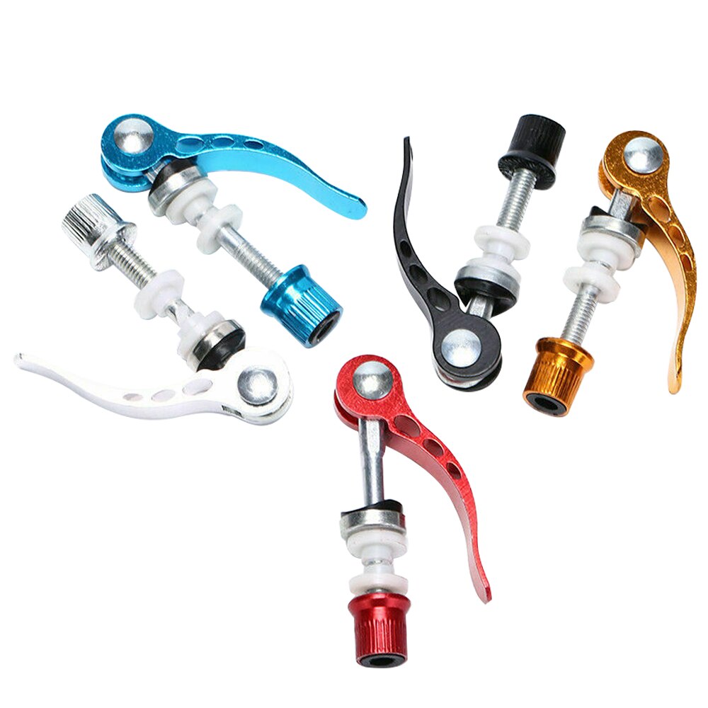 Cycling Aluminium Tube Seat Clamp Bolt Bicycle Quick Release Bolt Bike Seatpost Clamp Skewer Bolt Mountain Bicycle Accessories