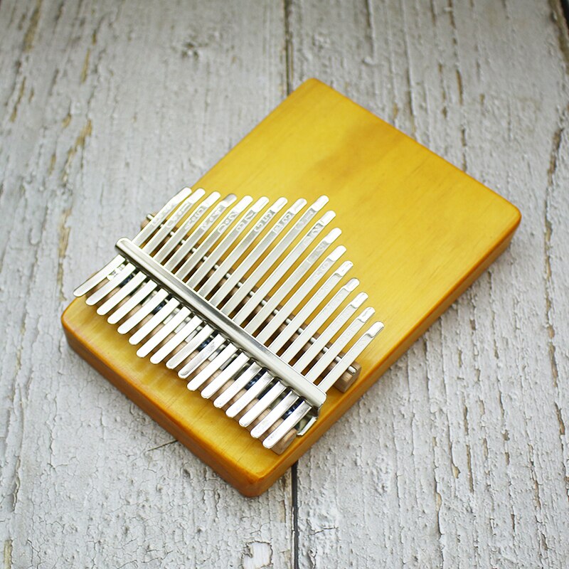 Type 17 Key Kalimba African Solid Pine Mahogany Thumb Finger Piano Sanza Mbira Calimba