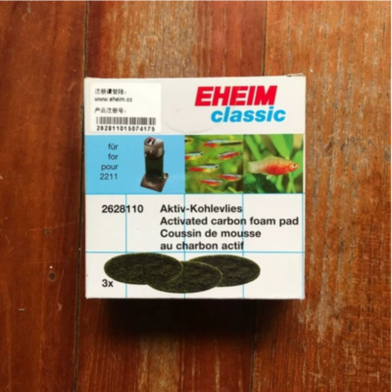 EHEIM Classic 2211/2213/2215/217 Fein- und Grobschaumstoff-Filterpad für mechanische und biologische Filtration: Burgunderrot