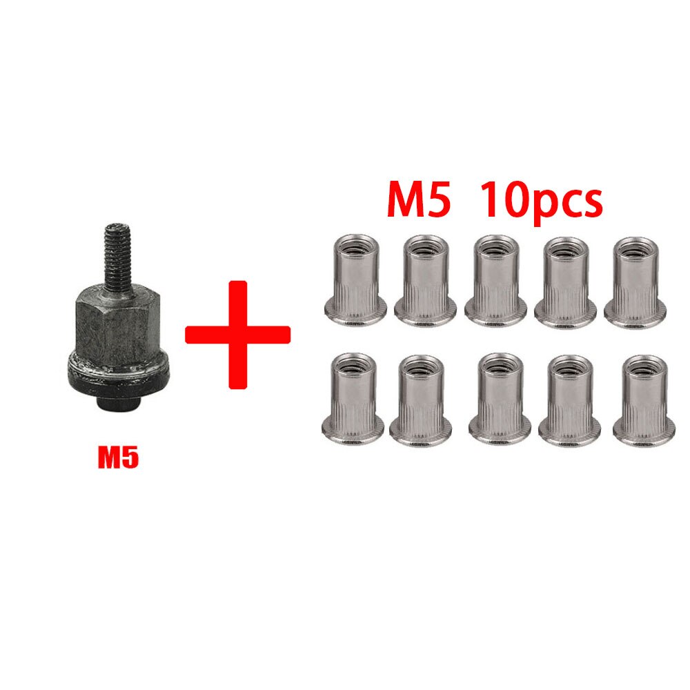 Nakrętka nitu ręcznego głowica pistoletu nakrętki prosta instalacja instrukcja nitownik Rivnut narzędzie akcesoria części robić nakrętek M3 M4 M5 M6 M8 M10: M5