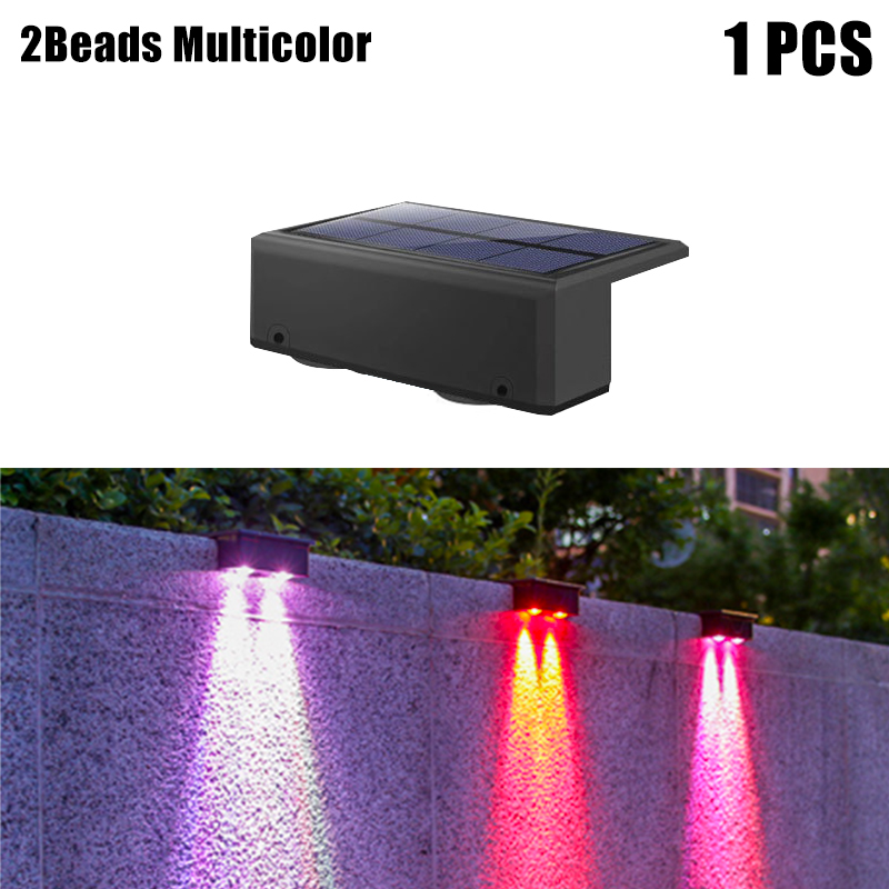 Luz Solar de pared para exteriores, lámpara impermeable para valla, foco Ultra fuerte, iluminación para valla de jardín o pared Exterior, 1 Uds.: Bosque Verde