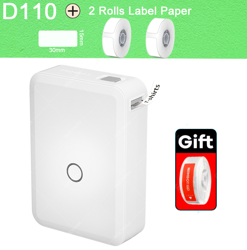 D110 Label Printer Cable Label Maker Wireless Printer Tape Included Multiple Templates Available for Phone Office Home: YELLOW