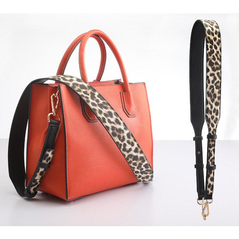 Breed tas Riem vrouwen riem voor tas accessoires vervanging schouderriem verstelbare Leopard Handtassen Crossbody Messenger Riem