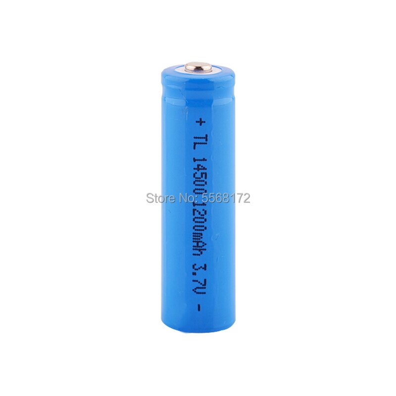 14500 1200 mah uppladdningsbara li-ion batterier 3.7v volt 14500 litiumbatteri för kamerafackla leksak