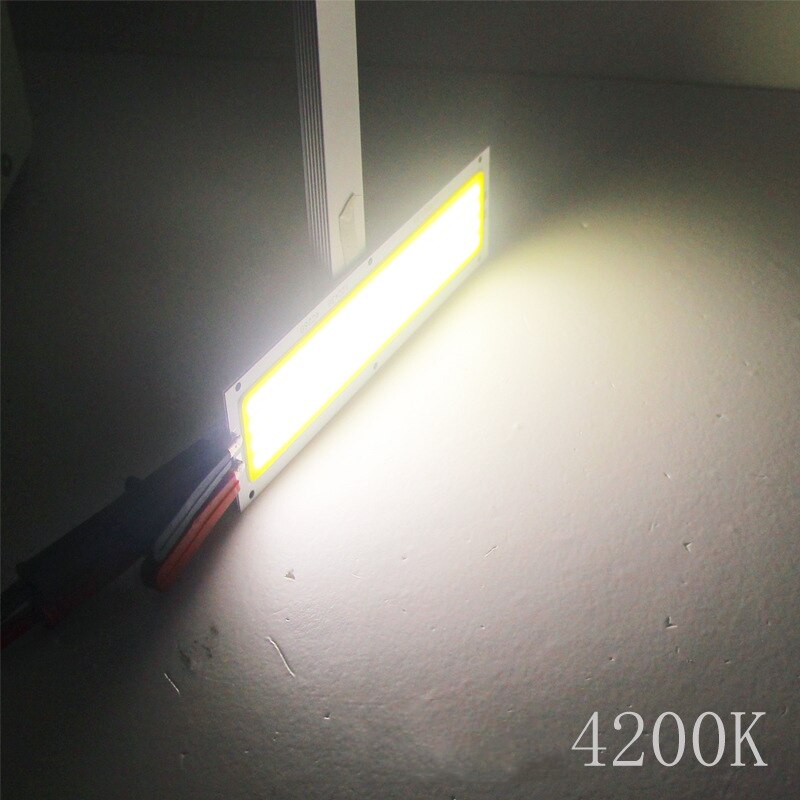 120x36mm flip chip COB integrated surface light source LED strip cob light board 10W 12V warm cold natural white blue: Natural white 4200K