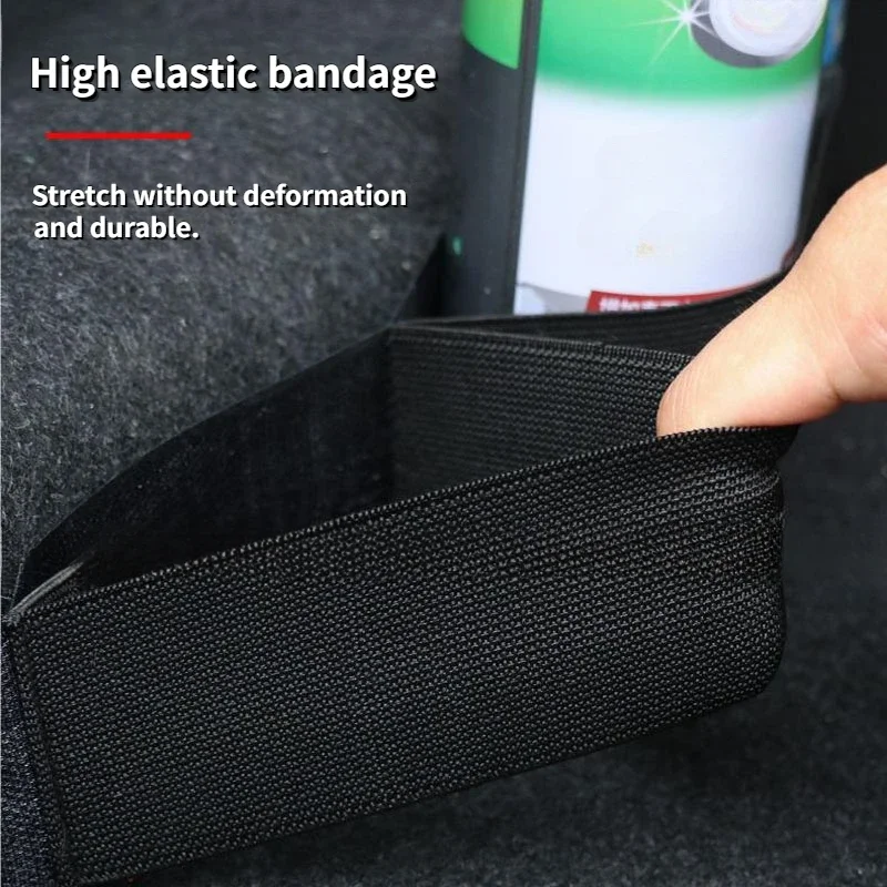 Organisateur de coffre de voiture, ruban magique en Nylon ferme, rangement de ceinture fixe, outils automobiles, ceinture de fixation, stockage d'extincteur