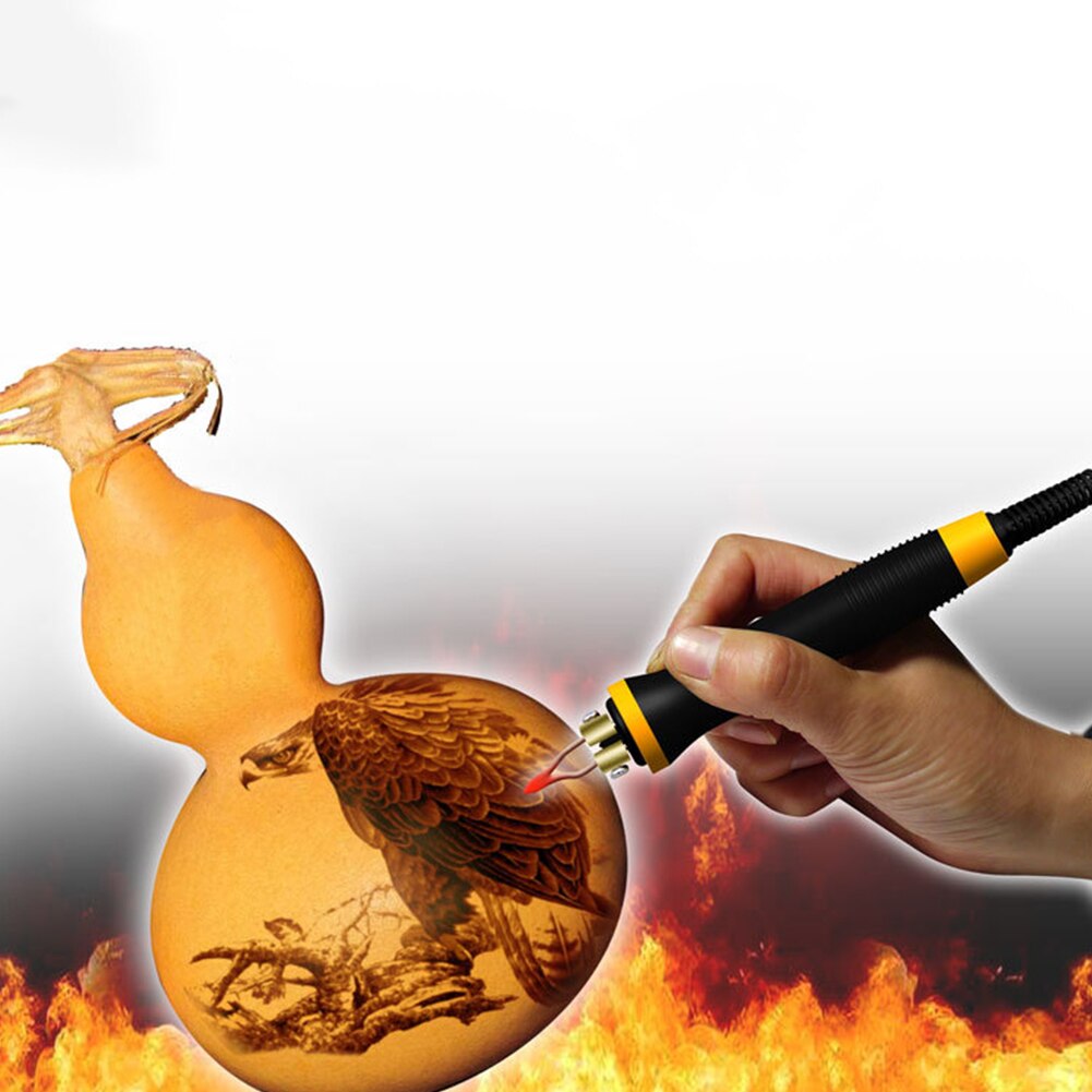 Pyrography Pen Welding Electric Soldering Iron Pen Insulation Handle Pyrography Tool Portable Anti-slip Sleeve Multi-strand Core