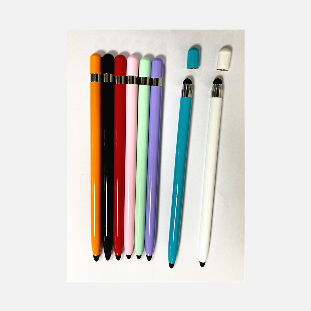 Touch Screen Pen Dual Heads Uiteinden Stylus Universele Vervanging Stylus Pen Zachte Penpunt Schrijven Tekening Capacitieve Touchscreen Potlood