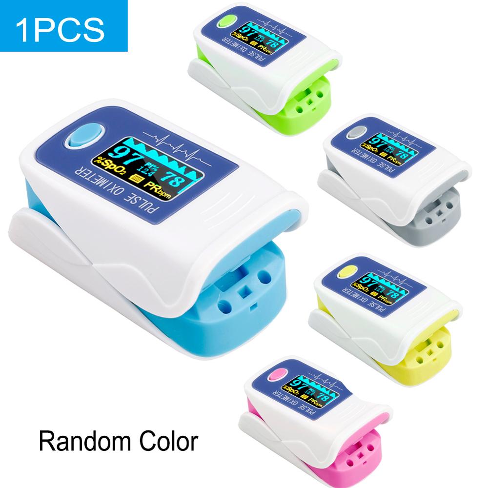 Klar lager 1pc blod ilt monitor finger puls oximeter ilt saturation monitor hurtig uden batteri