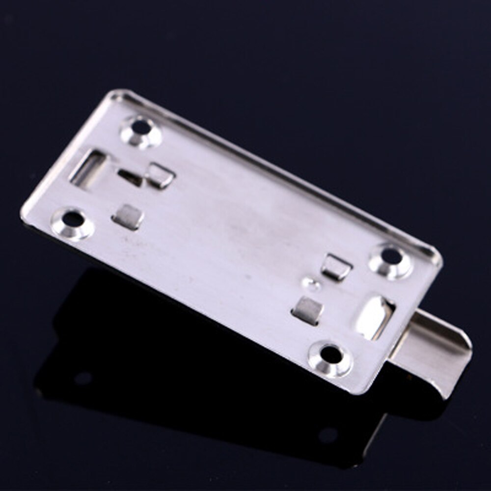 Stainless Steel Door Latch Sliding Lock Barrel Bolt Automatic Spring Latch Safety Lock for Hotel Office Home Cabinet