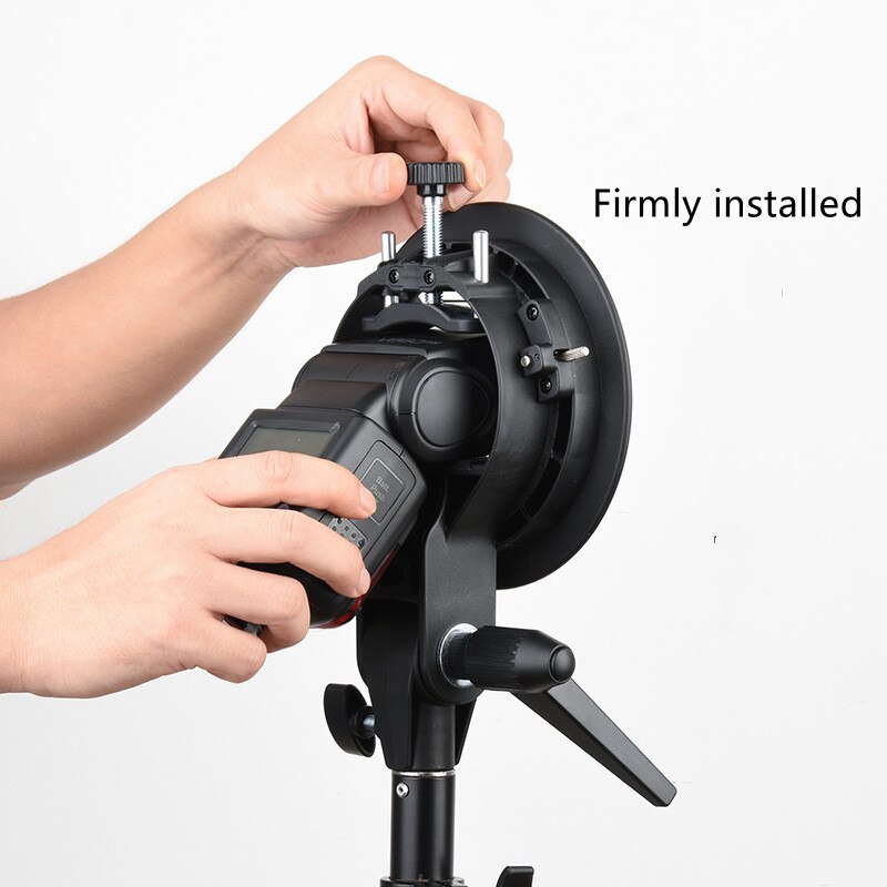 Godox S-shaped Bracket S-shaped Chuck Top Flash Bracket Lamp Holder Baorongkou Soft Box Photography Light