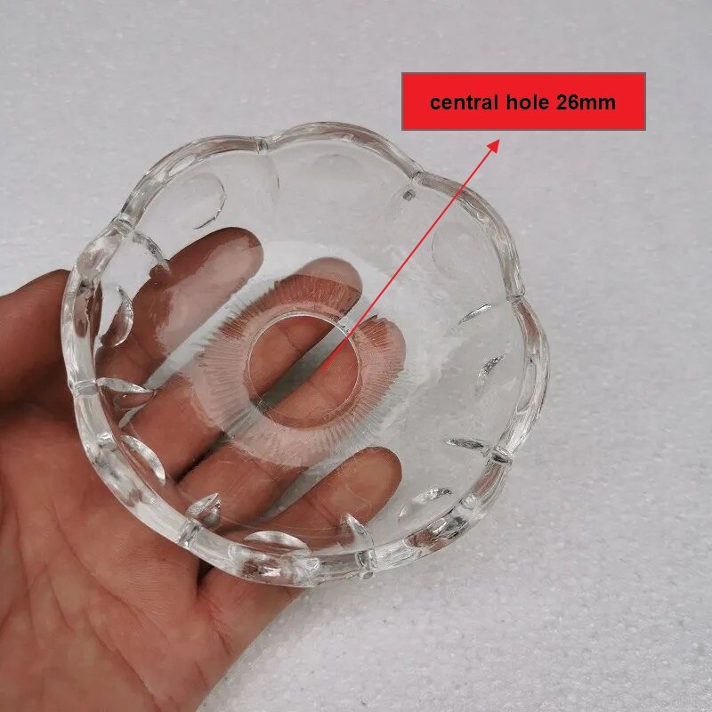 Abat-jour en verre cristal, lustre: 12