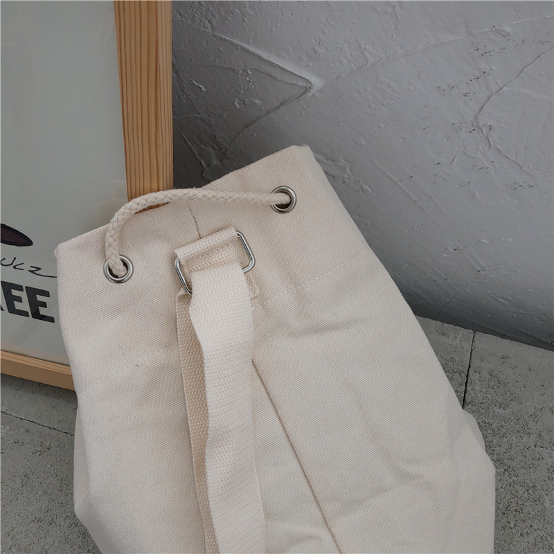 Koreanischer beutel mit kordelzug für damen, schultertasche, lässige umhängetasche aus Segeltuch, Bote Tasche für damen, schultasche, bolsa feminin