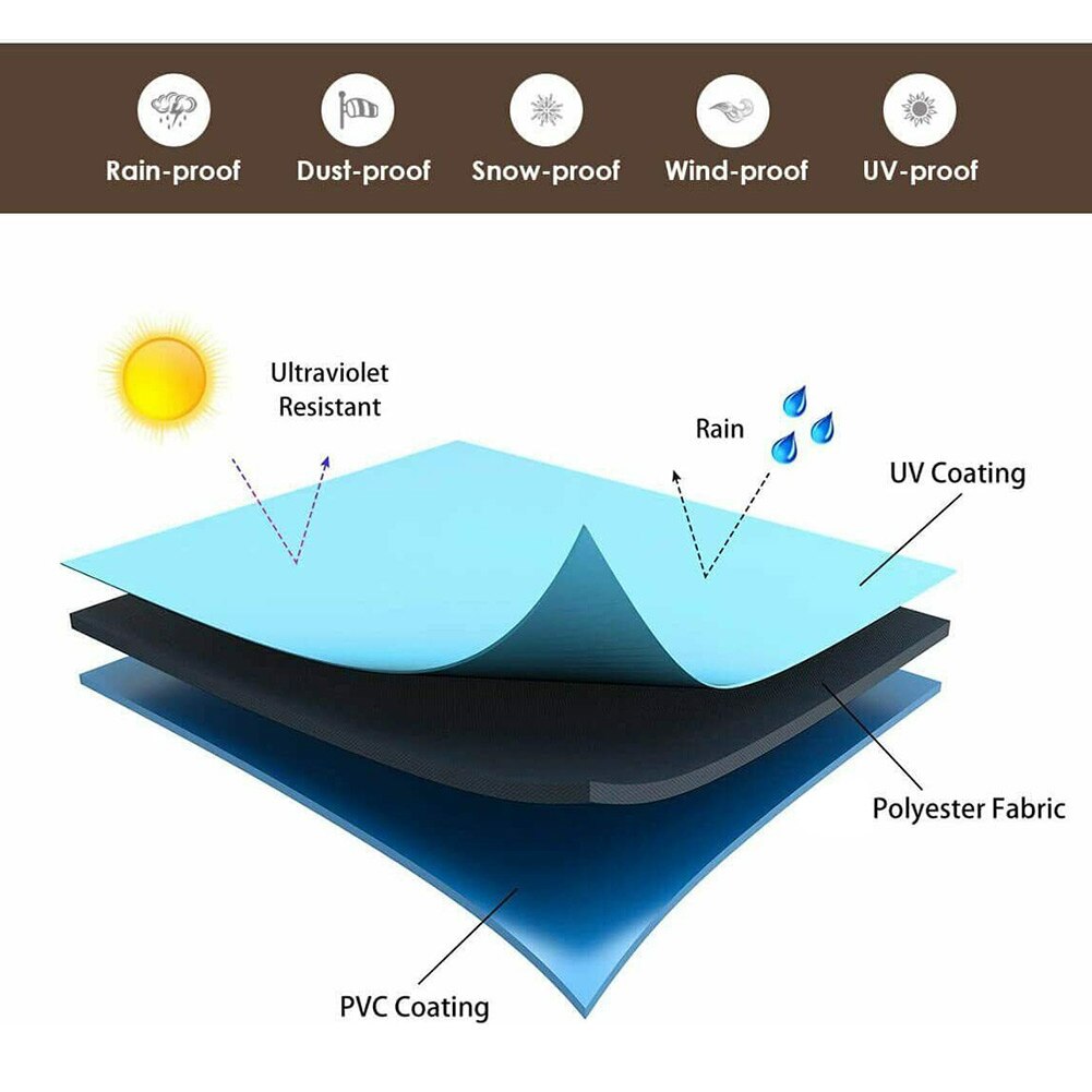 Camping Anti Dust Canopy Foldable Protective For Stove Shelter Square Black Outdoor BBQ Portable Picnic Fire Pit Cover Polyester
