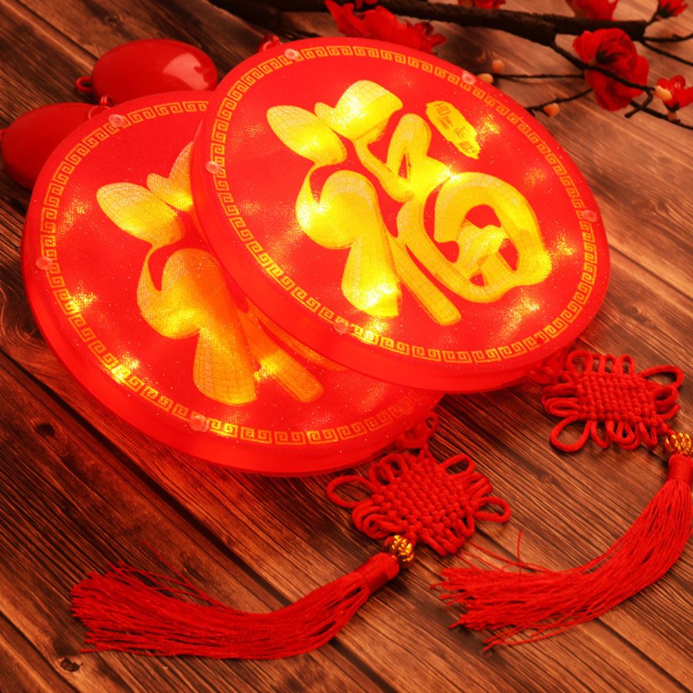 Chinese Lantern Light China Year Decorations Spring Festival Glowing Lanterns For Happy Year Dancing Props